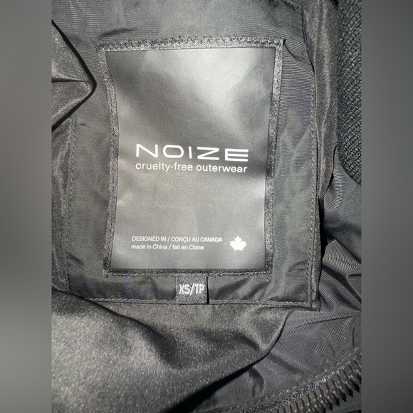 Noize. Gigi Vegan Faux Fur Trim Quilted Parka. Black. Size XS. - Picture 6 of 14